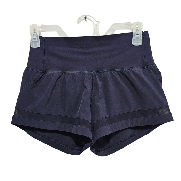 Lululemon Pace Perfect Short 3" Size 2 in Midnight Navy Running Gym Workout - Picture 2 of 8